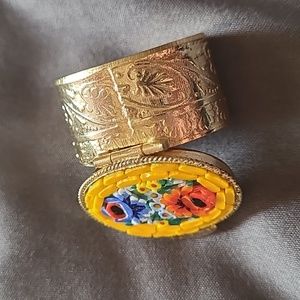 Mosaic decorated pill case Made in Italy